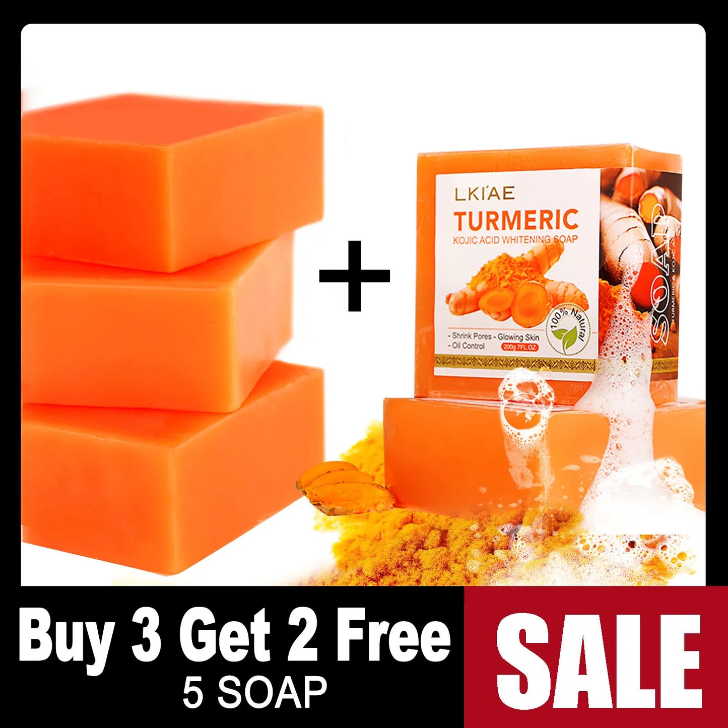 AILKE Turmeric Whitening Skin Care Set With Glutathione Aloe