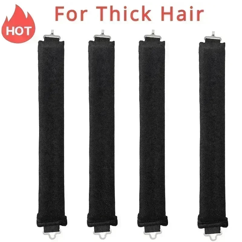 Heatless Hair Curlers No Heat Flexi Rods With Hook Sleeping